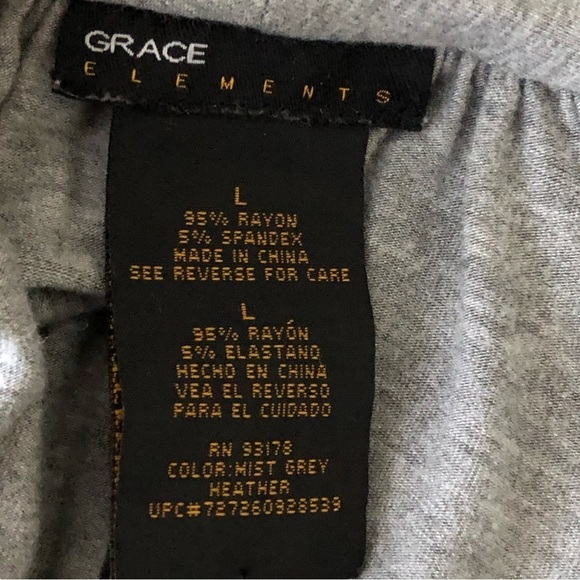 Grace Elements Open Cardigan Gathered Ruched Long Sleeves - Picture 4 of 5